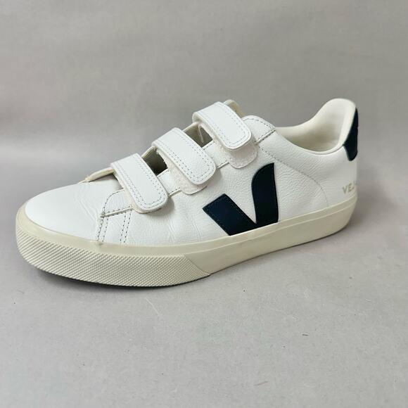 Veja Recife ChromeFree Extra White / Black Hook & Loop sneaker US 9 Euro 40 - Picture 1 of 16